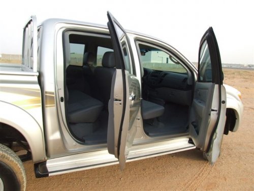 Armored Hilux B6 Afghanistan Inside for explosion resistant and ballistic protected VIP armored vehicles