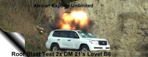 Armored vehicle survives roof blast explosion during testing