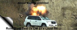 Armored vehicle survives roof blast explosion during testing